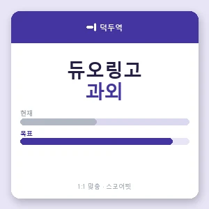 덕두역 듀오링고과외 안내 이미지 — 스코어핏 1:1 맞춤 수업, 첫 수업 무료 체험