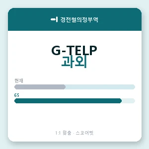 경전철의정부역 지텔프과외 안내 이미지 — 스코어핏 1:1 맞춤 수업, 첫 수업 무료 체험