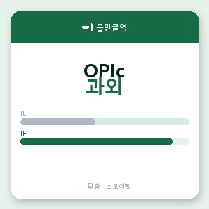 물만골역 오픽과외 안내 이미지 — 스코어핏 1:1 맞춤 수업, 첫 수업 무료 체험