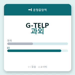 운정중앙역 지텔프과외 안내 이미지 — 스코어핏 1:1 맞춤 수업, 첫 수업 무료 체험