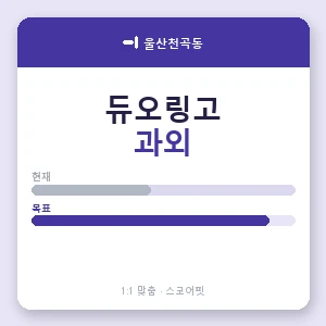 울산천곡동 듀오링고과외 안내 이미지 — 스코어핏 1:1 맞춤 수업, 첫 수업 무료 체험